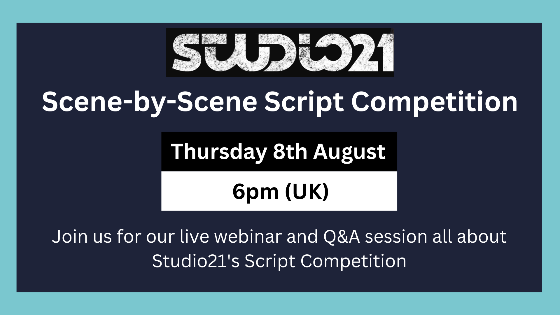 Live Q&A for Studio21 Script Competition